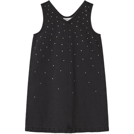 Name It Dark Grey Denim Nkfmonala Sl Loose Kjole 8810-Im O