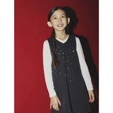 Name It Dark Grey Denim Nkfmonala Sl Loose Kjole 8810-Im O