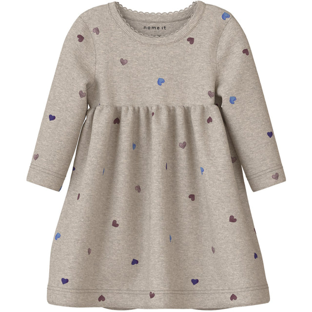 Name It Peyote Melange Nbfnutti Ls Kjole