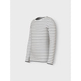Name It Grey Melange Cloud Dancer Nkfvemma Ls Slim Top