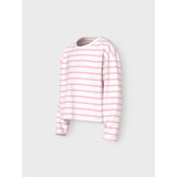 Name It Cloud Dancer Sweet Dreams Stripe Nkfvita Ls Kort Rlx Top