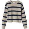 Name It Island Fossil W. Navy Blazer Stripes Nkfvnilla Ls Sh Strik