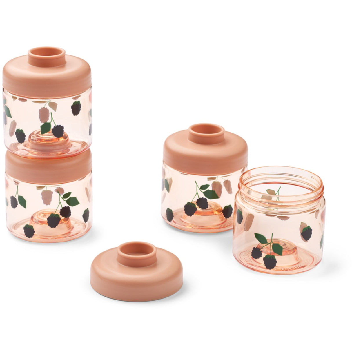 LIEWOOD Berry / Pale Tuscany Dominique Baby Food Tritan Boxes 100ML 4-Pak