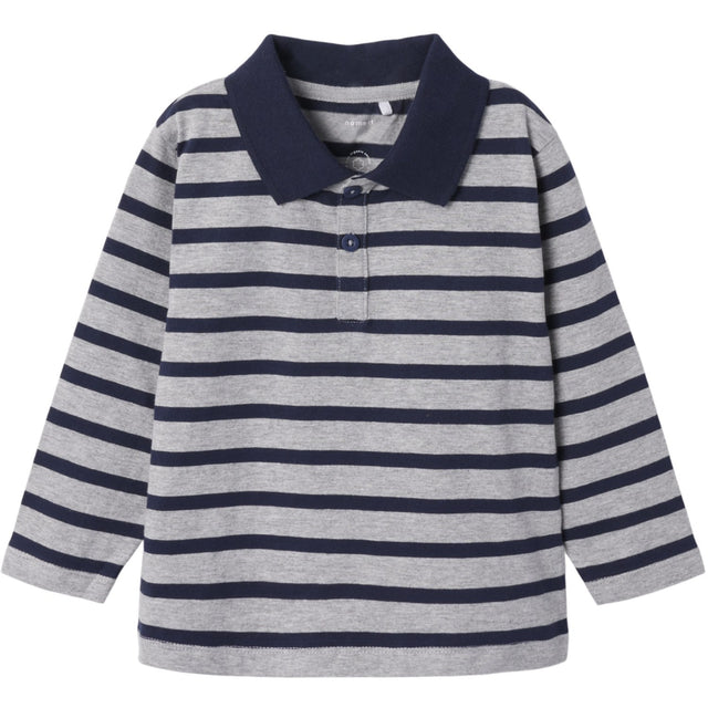 Name It Grey Melange Nmmotis Ls Nreg Polo