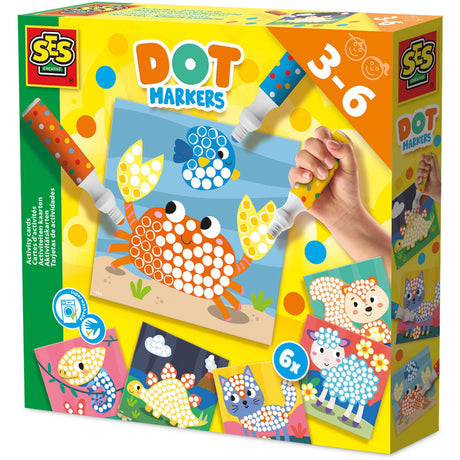 SES Creative Priktusser 3 Farver XXL Aktivitetskort