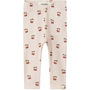 Lil'Atelier Silver Peony Cherry Nbflavo Elf Slim Leggings Lil Noos