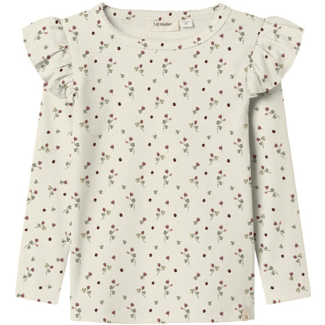 Lil'Atelier Turtledove Nmflavo Eve Ls Slim Top Lil