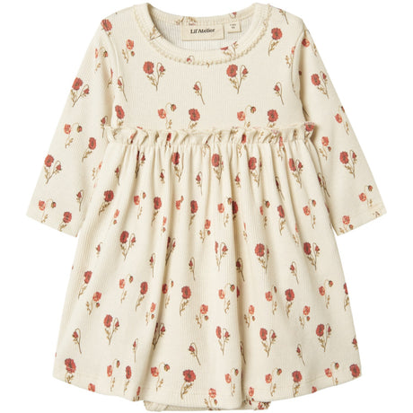 Lil'Atelier Turtledove Nbflavo Eko Ls Body Kjole Lil