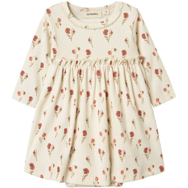 Lil'Atelier Turtledove Nbflavo Eko Ls Body Kjole Lil