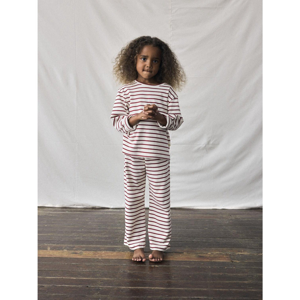 Lil'Atelier Turtledove Red Dahlia Nmflimia Wide Bukser Lil