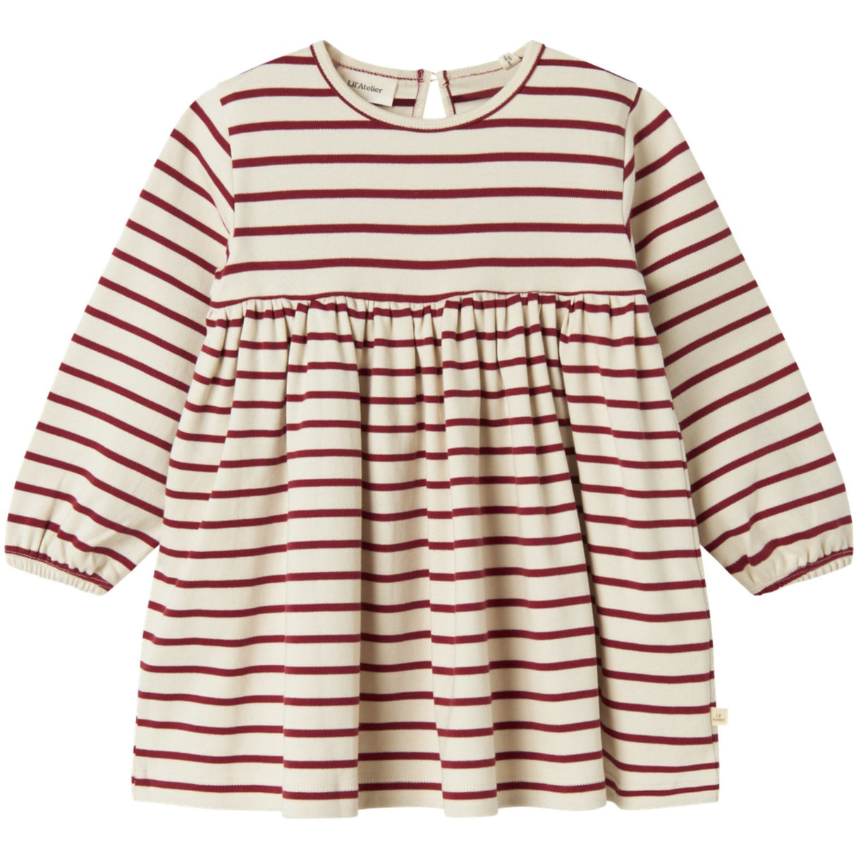 Lil'Atelier Turtledove Red Dahlia Nmflimia Ls Loose Kjole Lil