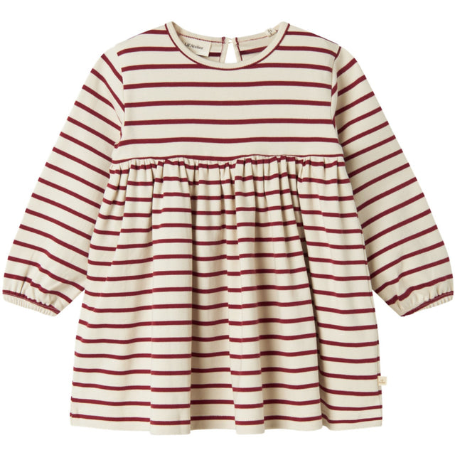 Lil'Atelier Turtledove Red Dahlia Nmflimia Ls Loose Kjole Lil