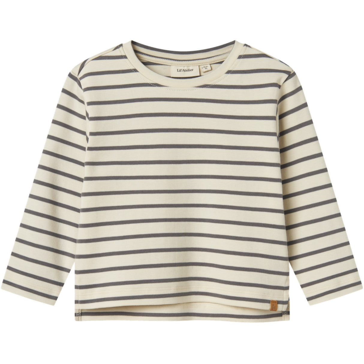 Lil'Atelier Turtledove Poppy Seed Nmmlimia Ls Loose Top Lil Noos