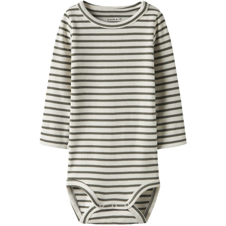 Name It Dusty Olive Nbnbani Ls Body Noos