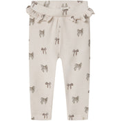 Lil'Atelier Silver Peony Bow Nbfgavo Efi Slim Leggings Lil Noos