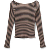 Sofie Schnoor Brown Striped SomaSY Bluse