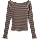 Sofie Schnoor Brown Striped SomaSY Bluse