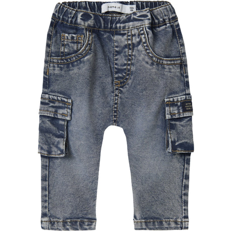 Name It Dark Blue Denim Nbmben Baggy Cargo Jeans 2727-Yb Noos