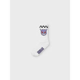 Name It Bright White Nkmjanaka Pokemon 3P Tennis Strømper Sky