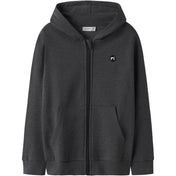 Name It Dark Grey Melange Nkmvimo Ls Sweat Card Bru Noos