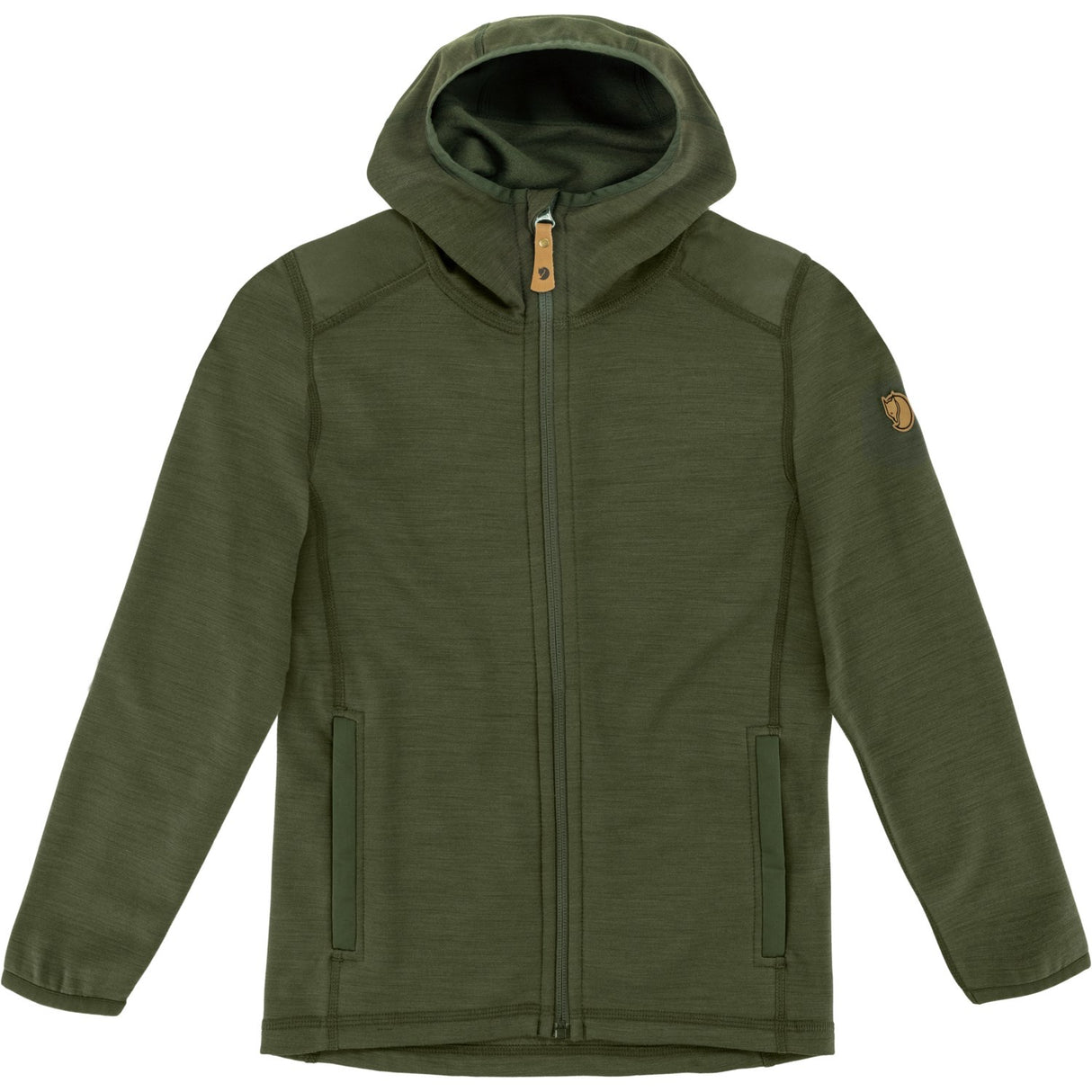 Fjällräven Deep Forest Kids Keb Fleece Hættetrøje