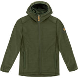 Fjällräven Deep Forest Kids Keb Fleece Hættetrøje