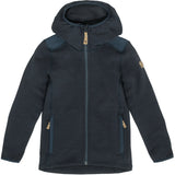Fjällräven Dark Navy Kids Keb Fleece Hættetrøje
