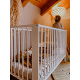 tiSsi® White Laquer Jori Sammenklappelig Seng Massiv Bøg