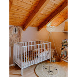 tiSsi® White Laquer Jori Sammenklappelig Seng Massiv Bøg