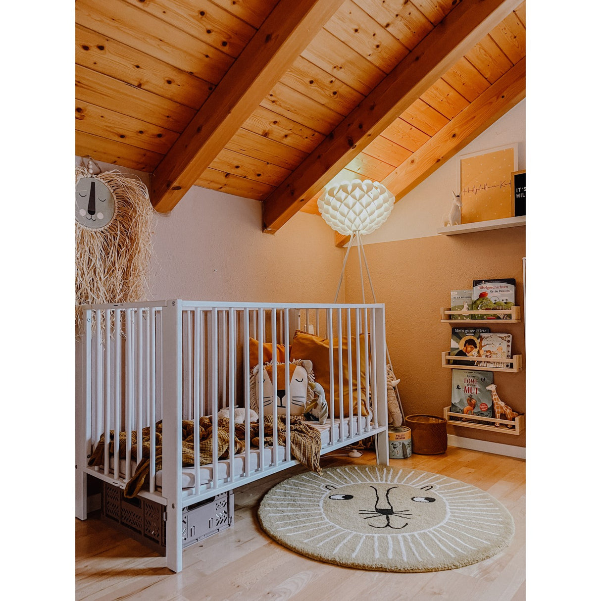 tiSsi® White Laquer Jori Sammenklappelig Seng Massiv Bøg