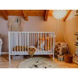 tiSsi® White Laquer Jori Sammenklappelig Seng Massiv Bøg