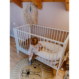 tiSsi® White Laquer Jori Sammenklappelig Seng Massiv Bøg