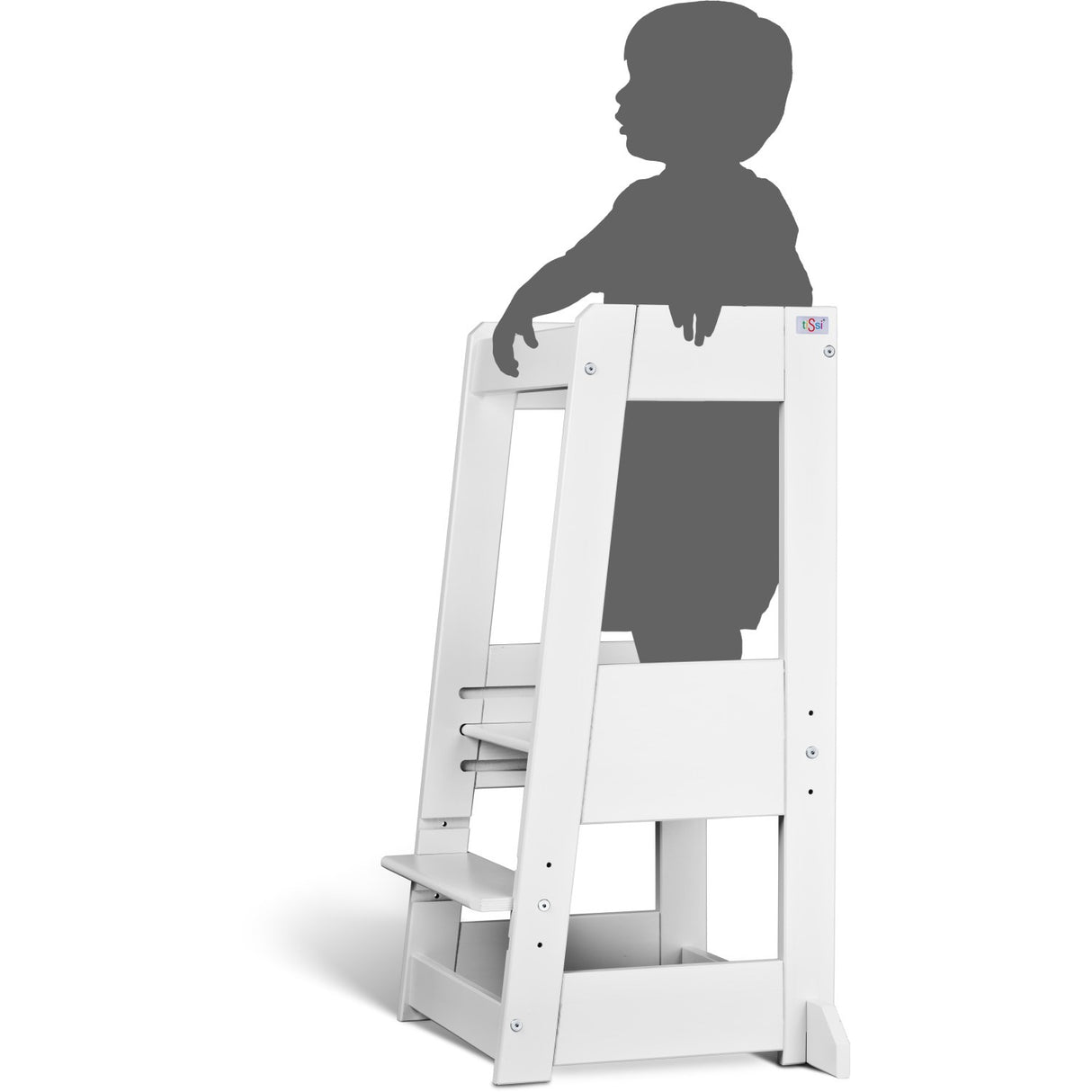 tiSsi® White Laquer Felix Læringstårn Massiv Bøg