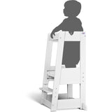 tiSsi® White Laquer Felix Læringstårn Massiv Bøg