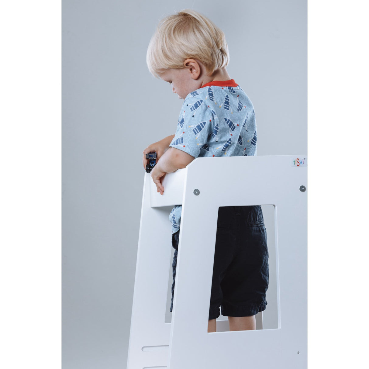 tiSsi® White Laquer Felix Læringstårn Massiv Bøg