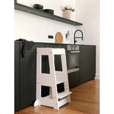 tiSsi® White Laquer Felix Læringstårn Massiv Bøg