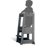 tiSsi® Grey Laquer Felix Læringstårn Massiv Bøg