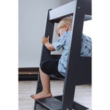 tiSsi® Grey Laquer Felix Læringstårn Massiv Bøg