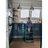 tiSsi® Grey Laquer Felix Læringstårn Massiv Bøg