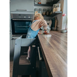 tiSsi® Grey Laquer Felix Læringstårn Massiv Bøg