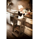 tiSsi® Grey Laquer Felix Læringstårn Massiv Bøg