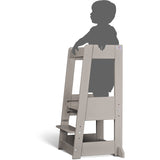 tiSsi® Stormy Grey Laquer Felix Læringstårn Massiv Bøg