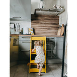 tiSsi® Sun Yellow Laquer Felix Læringstårn Massiv Bøg