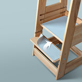 tiSsi® Grey Felix Skridsikre Måtter - Sæt Med 2 Til Læringstårn Felix