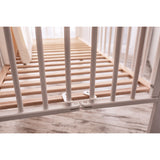 tiSsi® White Laquer Jori Sammenklappelig Seng Massiv Bøg