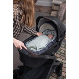 Sebra Blue Olive Hætte Til 3-In-1 Baby Nest