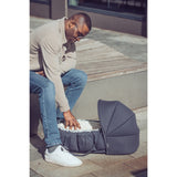 Sebra Blue Olive Hætte Til 3-In-1 Baby Nest