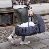 Sebra Blue Olive Hætte Til 3-In-1 Baby Nest