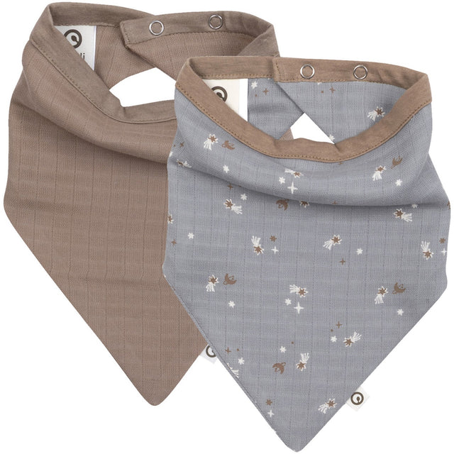 Müsli Jasmin Blue/ Balsam Cream/ Walnut Stars Muslin Hagesmæk 2-Pak
