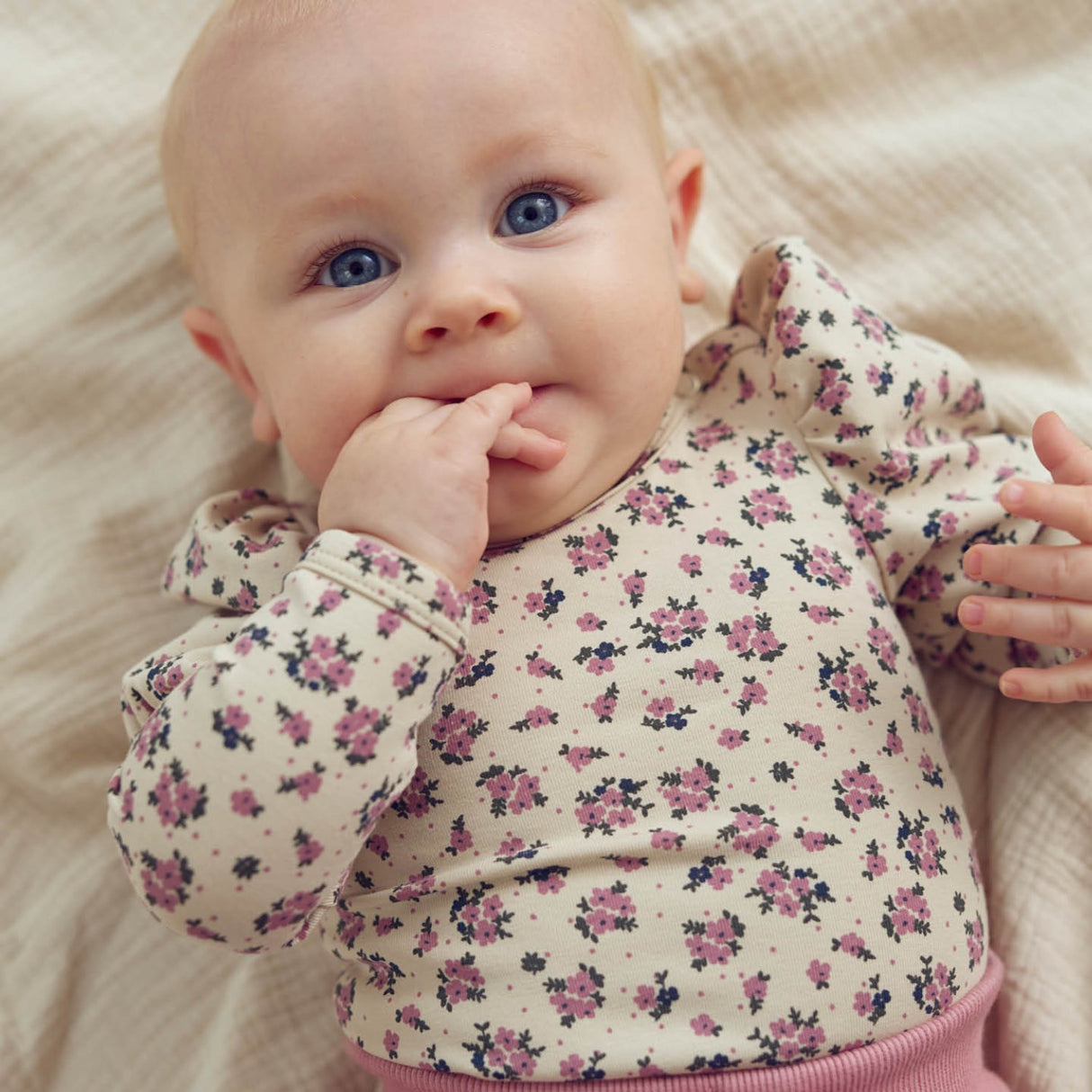 Müsli Oak/ Nostalgia Rose/ Deep Green Zinna Puff L/S Body